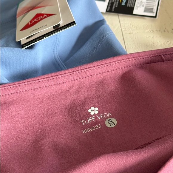 TUFFVEDA  XL  dusty rose, Pink Wide-Leg Cropped Pants with pockets NWOT - Picture 8 of 9